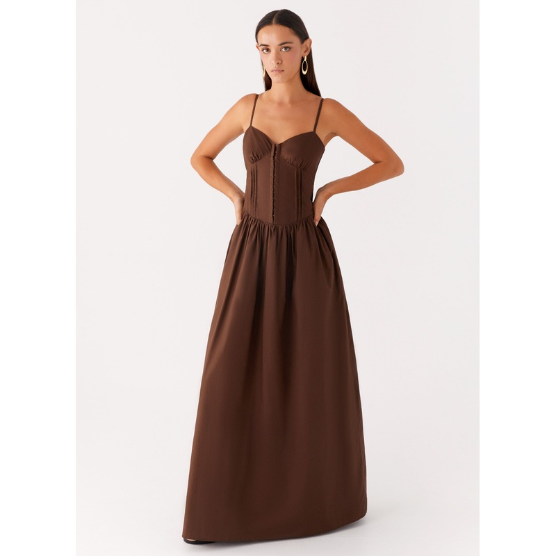 Cerys Maxi Dress – Chocolate Chocolate US 0