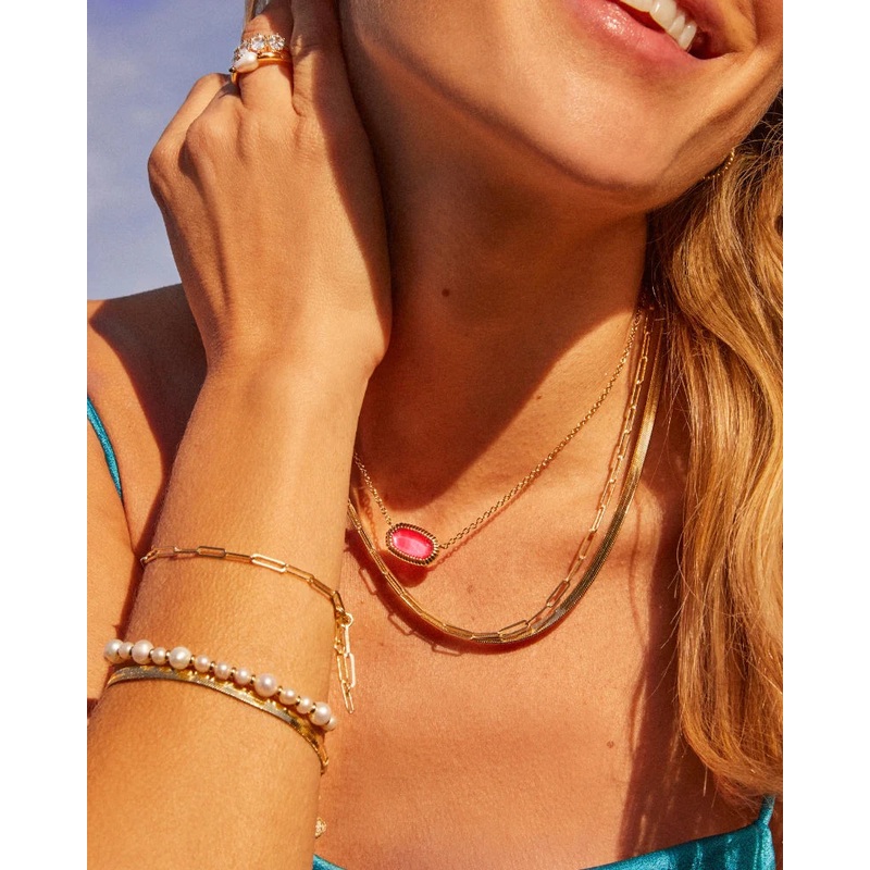 Courtney Paperclip Bracelet Gold Metal