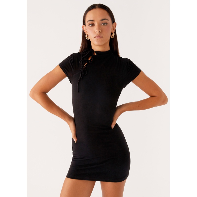 Time Capsule Cut Out Mini Dress – Black Black US 0