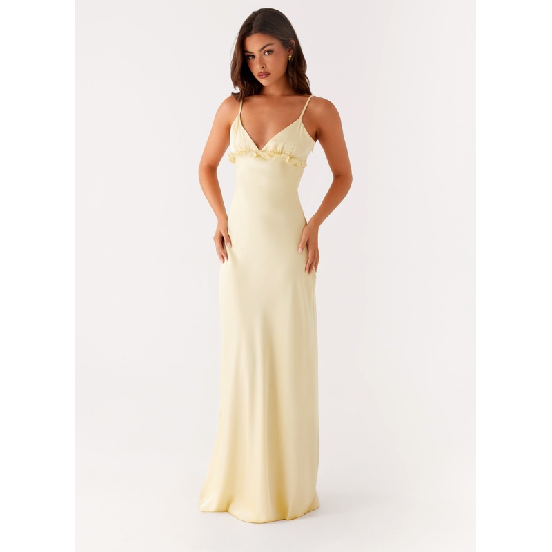 Elona Maxi Dress – Baby Yellow Baby Yellow US 0