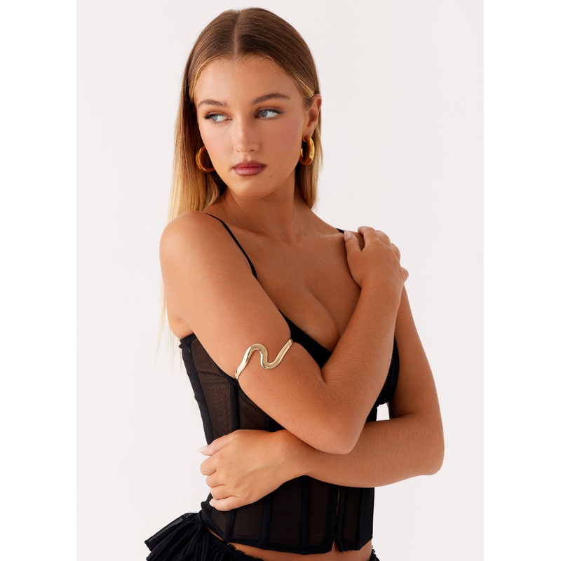 Whimsy Bangle – Gold Gold One Size