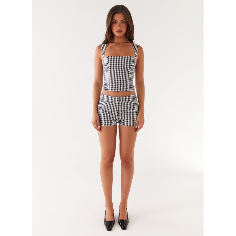 Clayton Top – Black Gingham Black Gingham US 0