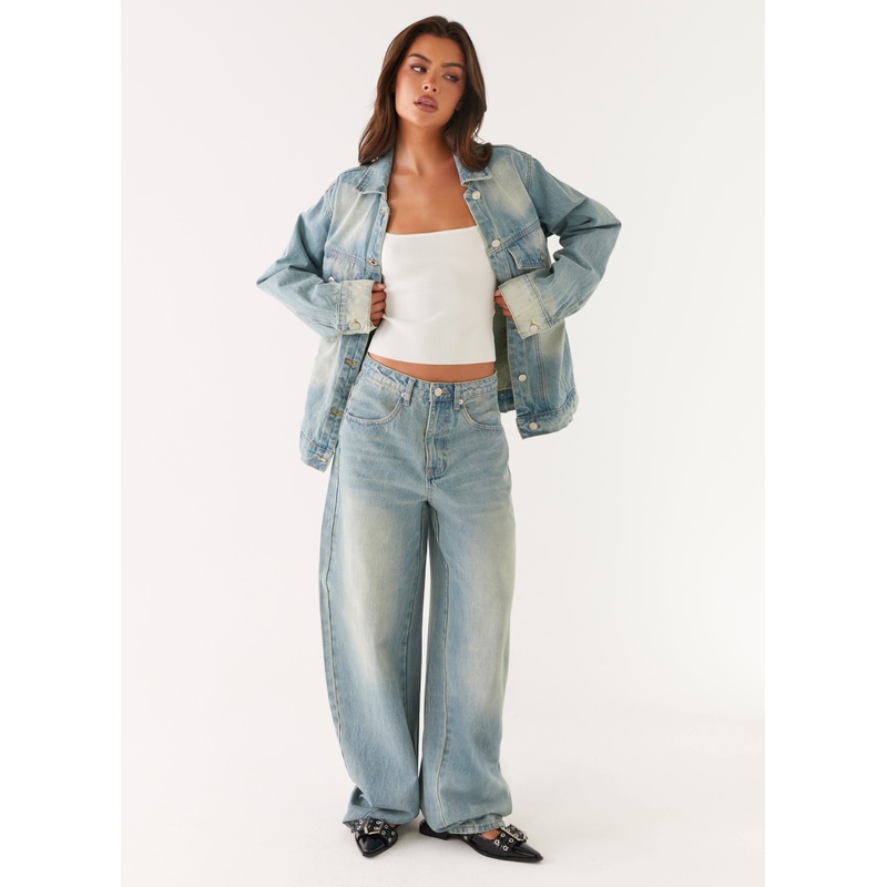 Maxwell Baggy Jeans – Washed Blue Washed Blue US 0