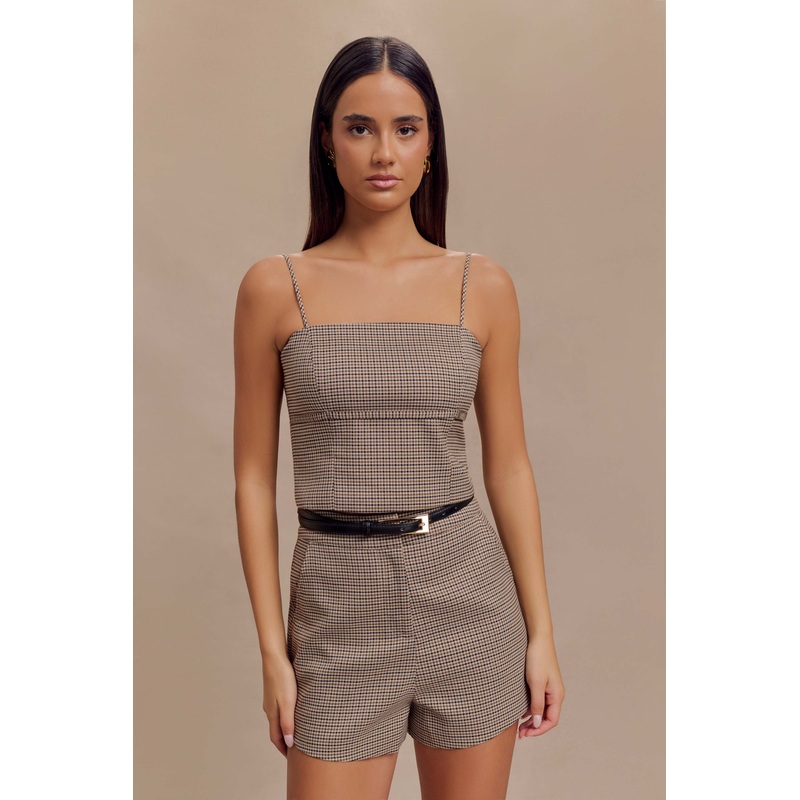 Radley Tailored Short – Tan Check XXS
