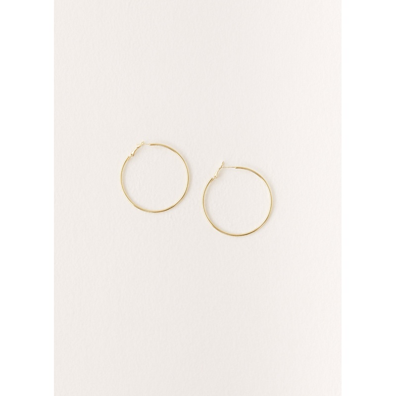 Maxxy Hoop Earrings – Gold Gold One Size