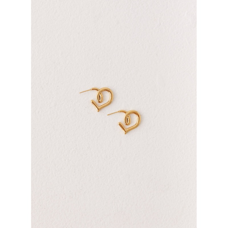 Dami Earrings – Gold Gold One Size