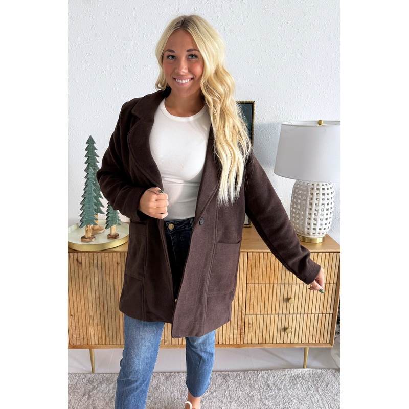 Willa Coat Small Coffee Bean