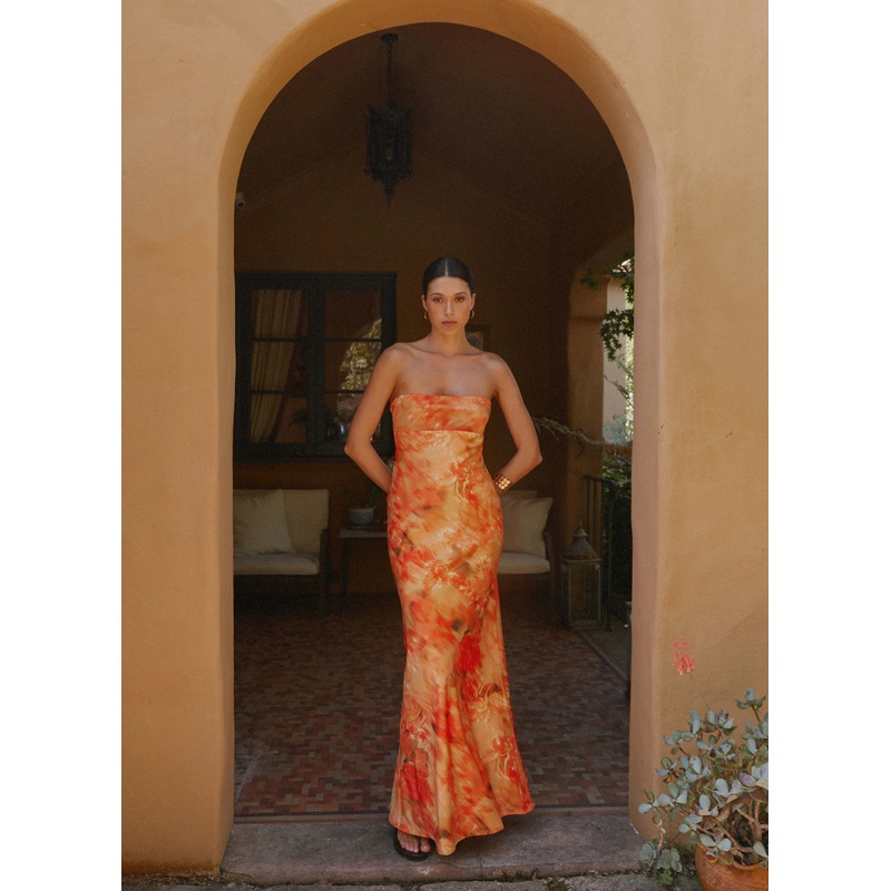 Carmen Maxi Dress – Sunset Floral Sunset Floral US 0