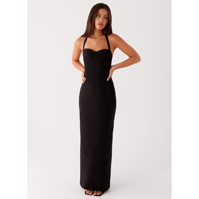 Cheryl Maxi Dress – Black Black US 0