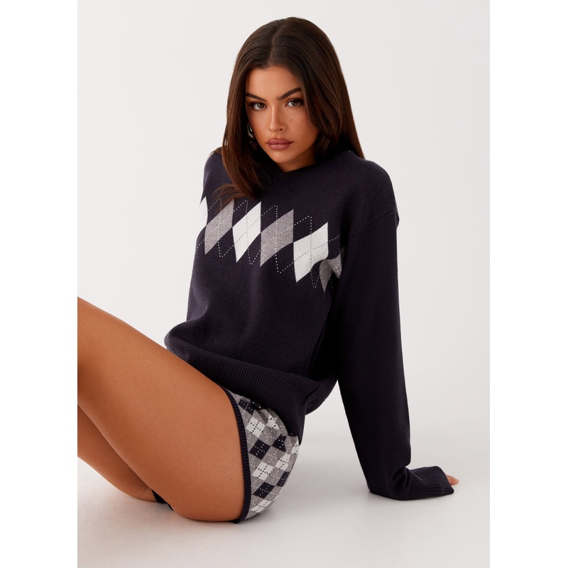 Context Knit Sweater – Navy Navy XXS-XS