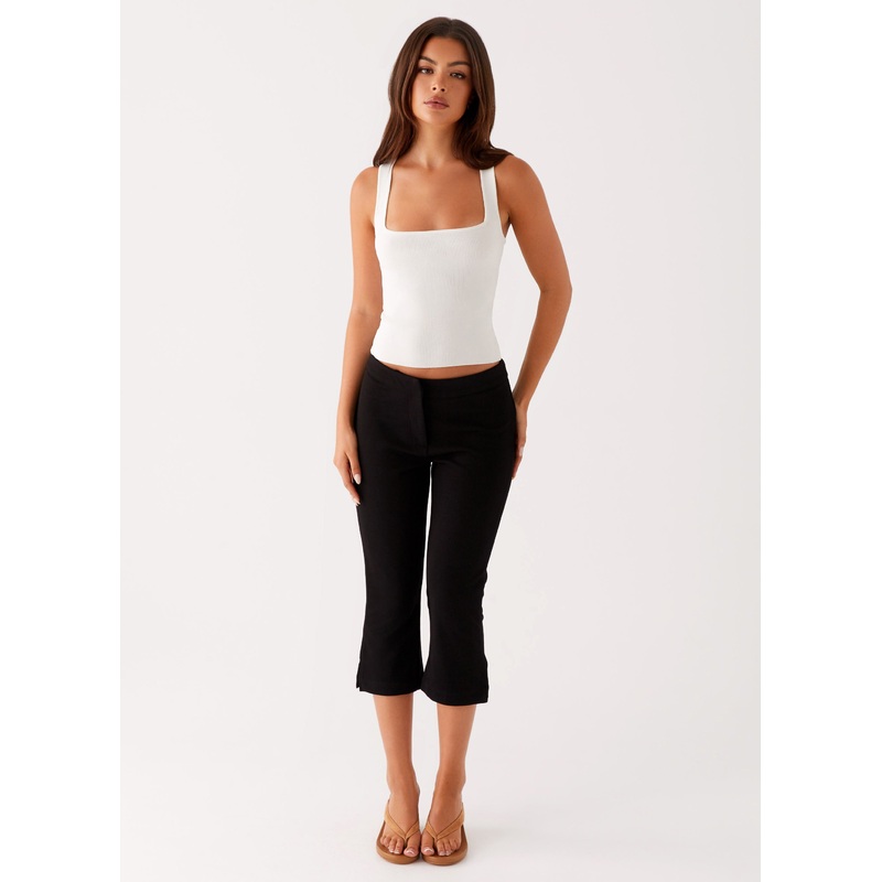 Rue Capri Pants – Black Black US 0