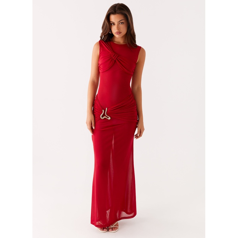 Worldwide Maxi Dress – Raspberry Raspberry US 0