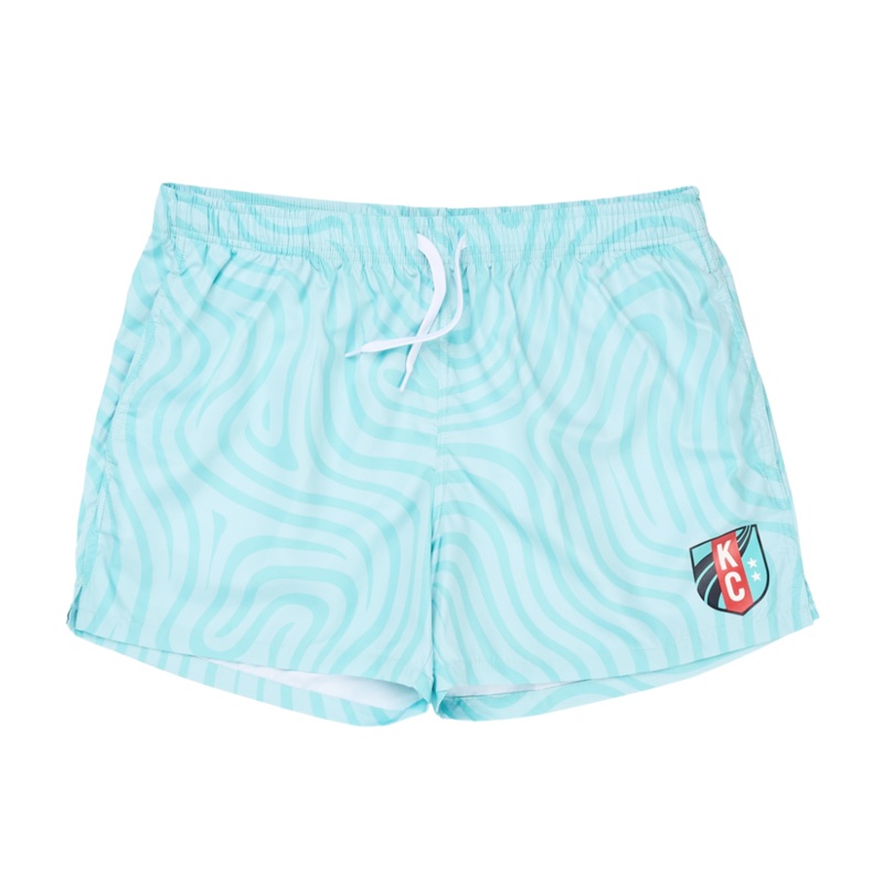 KC Current Unisex Current Swim Shorts Teal SM