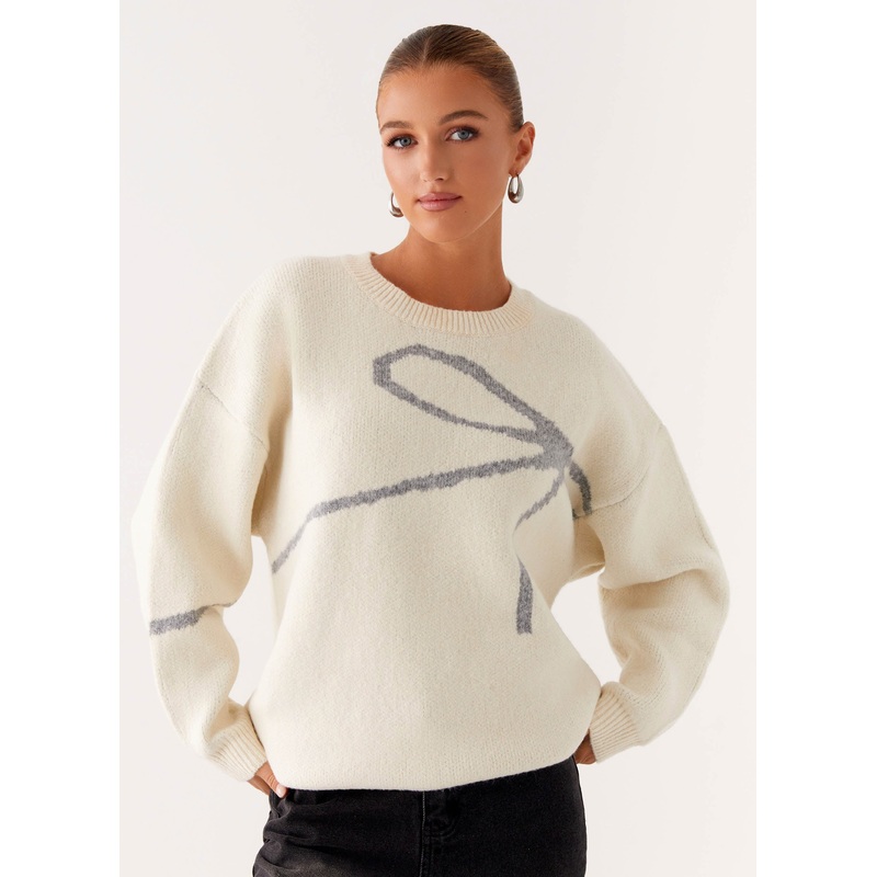 Dreamwood Knit Sweater – Ivory Ivory XS-S
