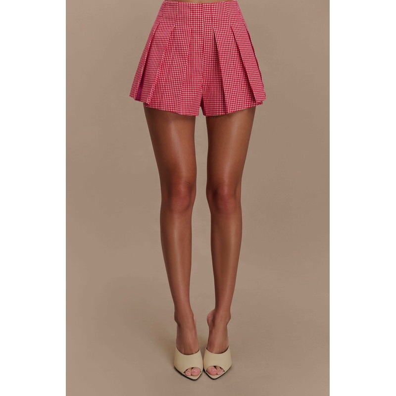 Issy Shorts – Red Gingham XXS