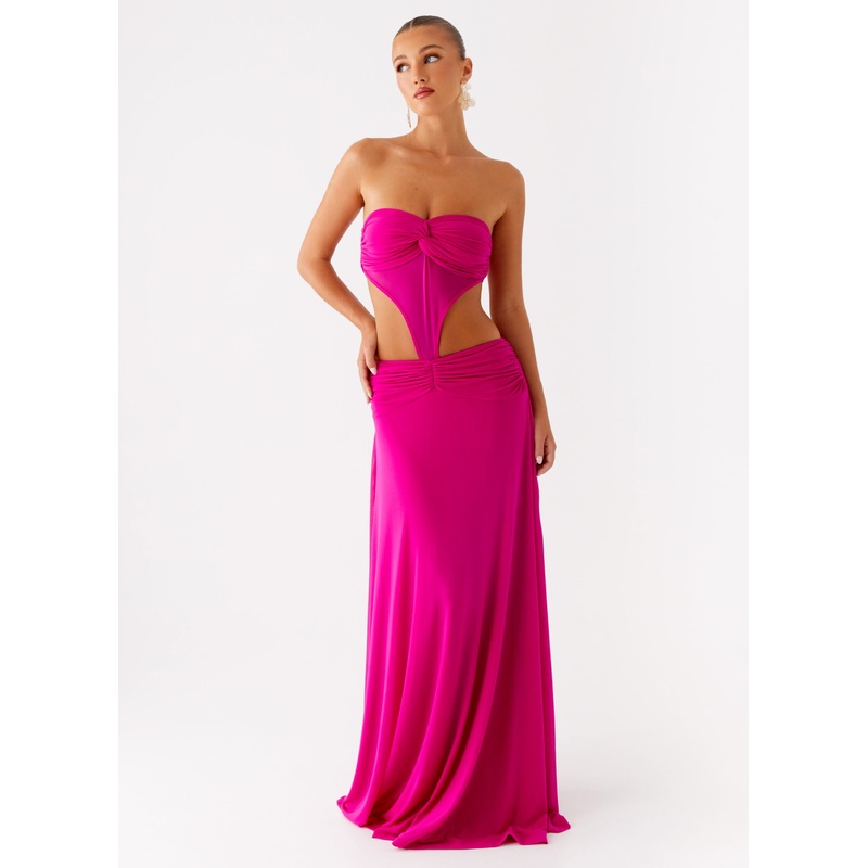 Carlene Maxi Dress – Fuchsia Fuchsia US 0