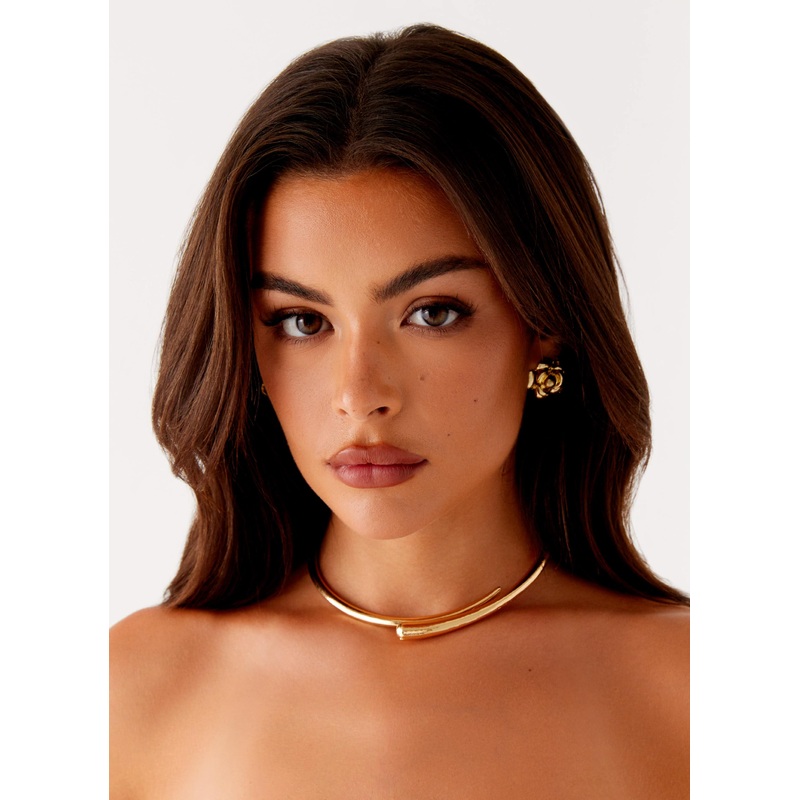 Raven Necklace – Gold Gold One Size