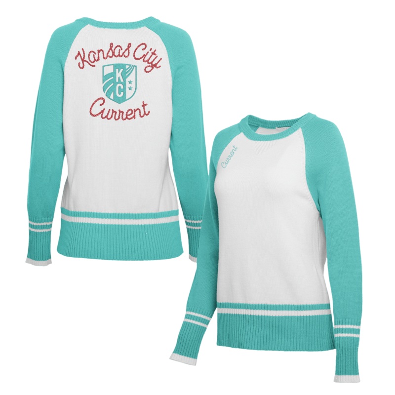 KC Current Women’s Timeless Colorblock Sweater Teal XS