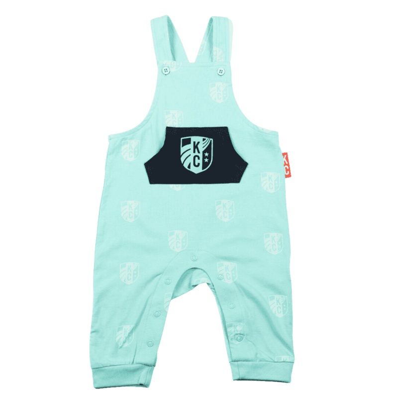 KC Current Baby Pocket Overalls Teal 0-3 M
