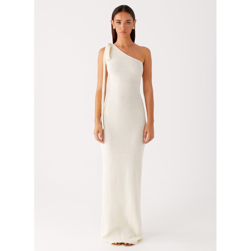 Easton Knit Maxi Dress – White White XXS-XS