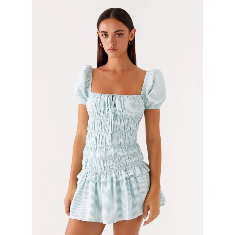 Yolene Mini Dress – Green Gingham Green Gingham US 0