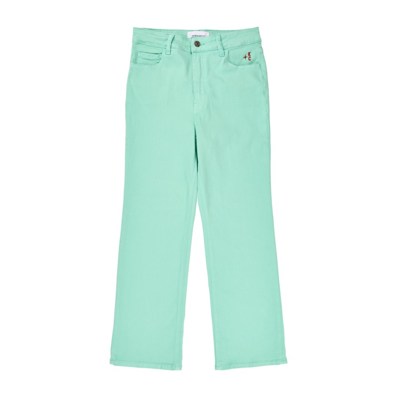 KC Current Women’s Teal Mersea Straight Leg Jeans Teal 25
