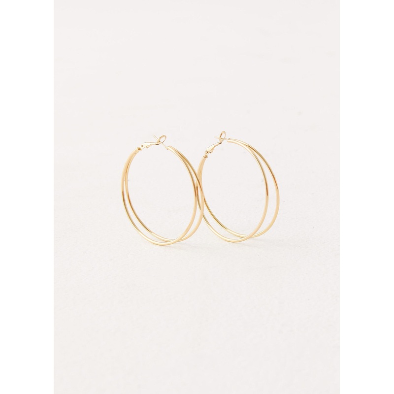 Isabetta Hoop Earrings – Gold Gold One Size