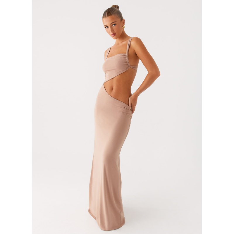 Kika Maxi Dress – Beige Beige US 0