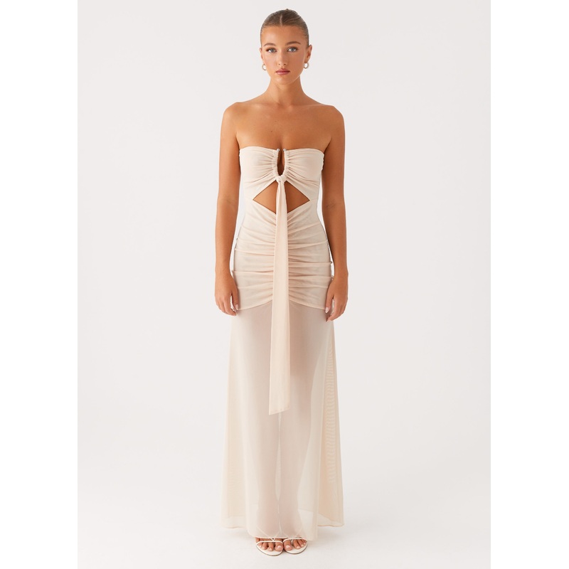 Lovie Maxi Dress – Beige Beige US 0