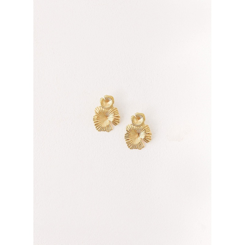 Sahara Earrings – Gold Gold One Size
