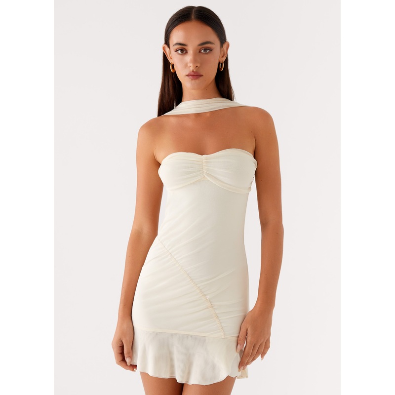 Pari Open Back Mini Dress – Ivory Ivory US 0