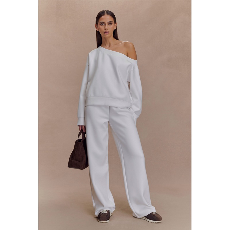 August Straight Leg Jogger – Ivory XXS