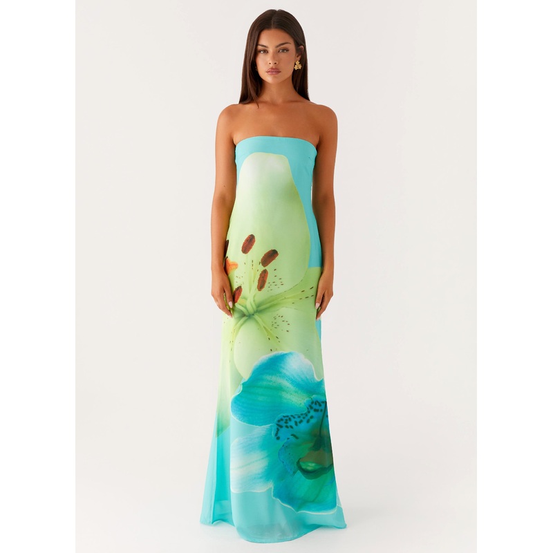 Darcy Maxi Dress – Turquoise Floral Turquoise Floral US 0