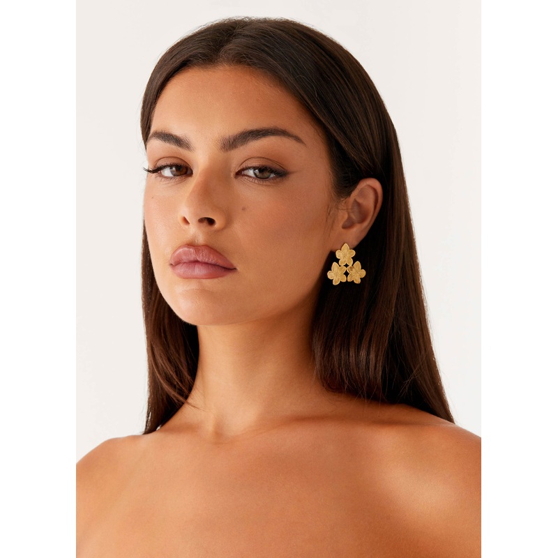 Kiana Earrings – Gold Gold One Size
