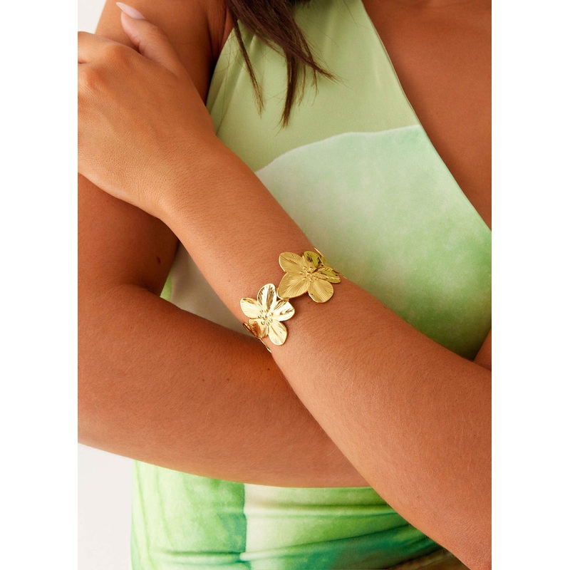 Nurture Flower Bracelet – Gold Gold One Size