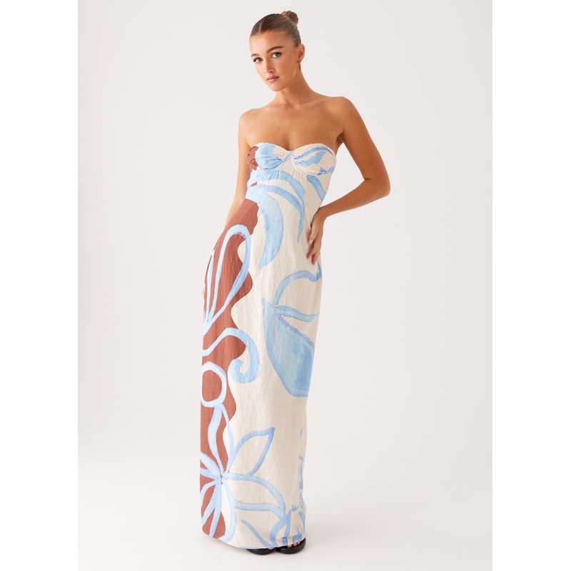 Raiden Maxi Dress – Bloom Wave Print Bloom Wave Print US 0
