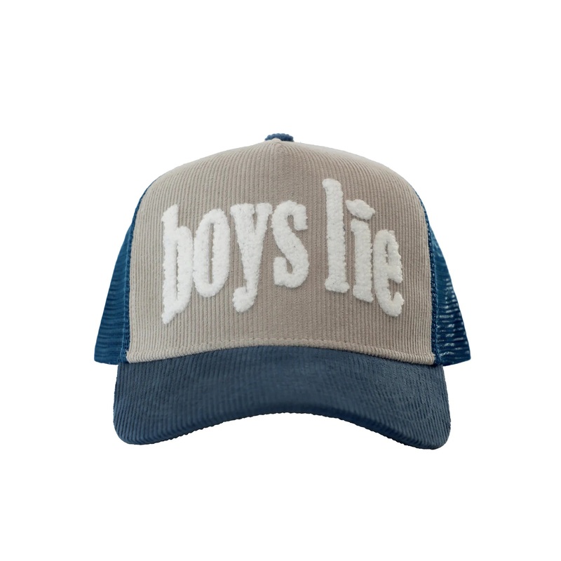 Boys Lie Dont Text Them Back Trucker Hat Grey 1204