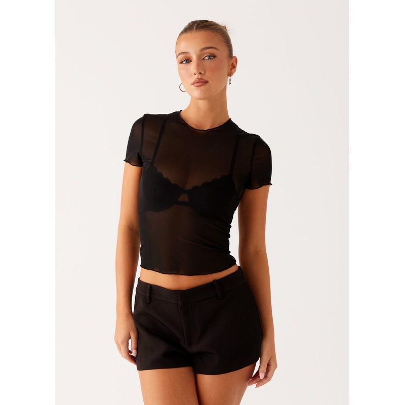 Dalton Mesh T-Shirt – Black Black US 0