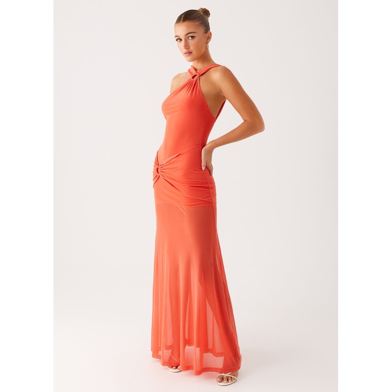 Kavala Maxi Dress – Coral Coral US 0