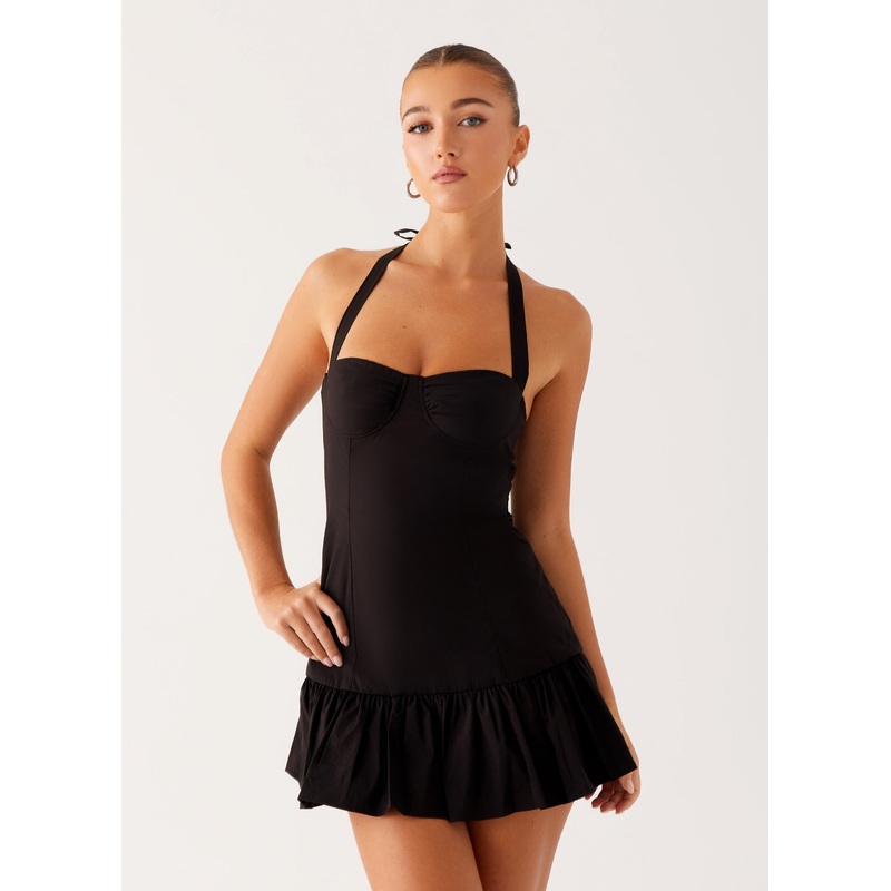 Cheryl Bustier Mini Dress – Black Black US 0
