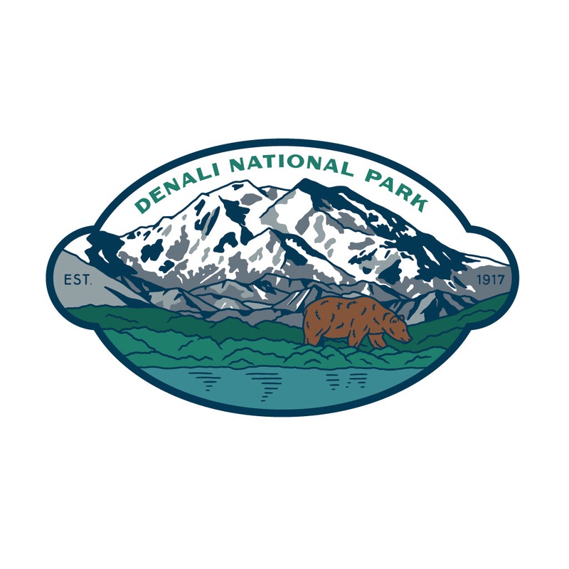 Denali National Park Sticker