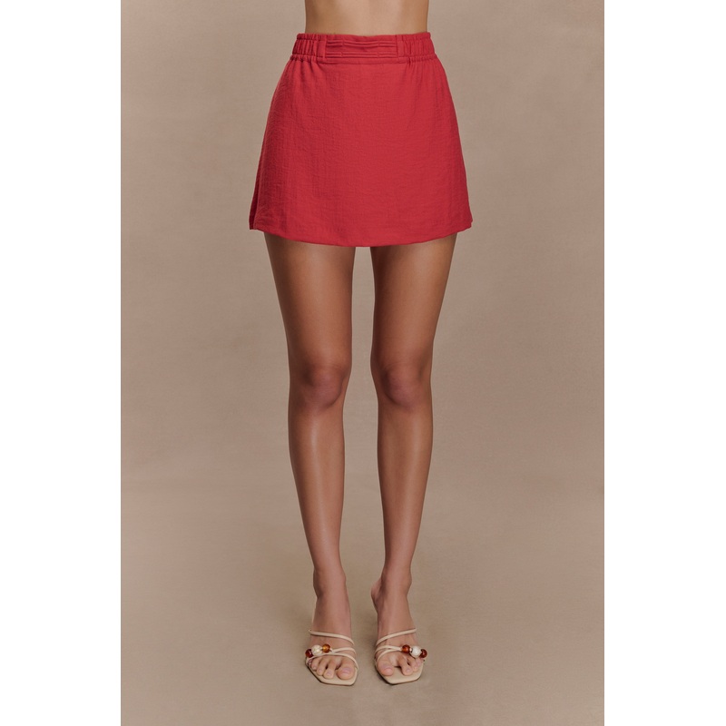 Kallie Linen Skort – Burnt Rose XXS