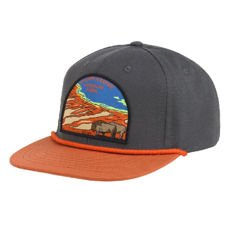 Yellowstone National Park Hat Charcoal/Pumpkin