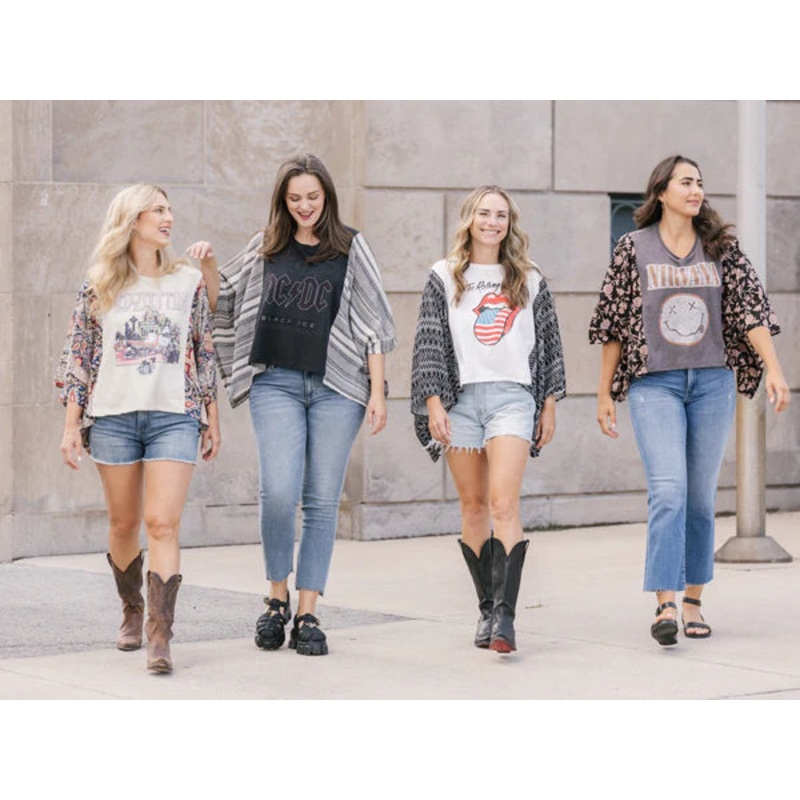 Banded Pullover Assorted 0312 One Size