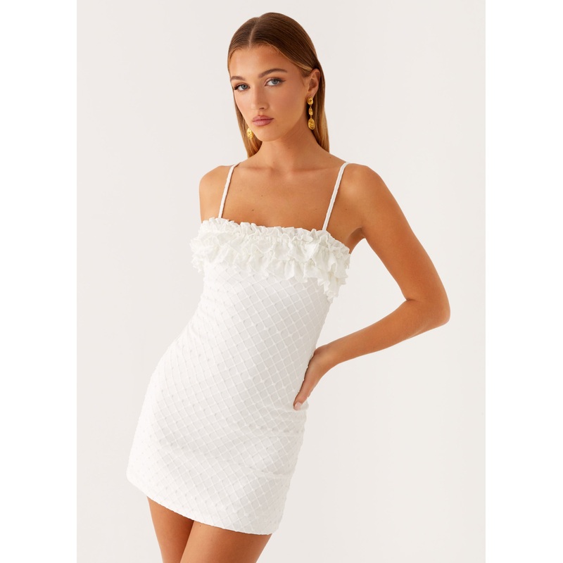 Bowden Mini Dress – Ivory Ivory US 0
