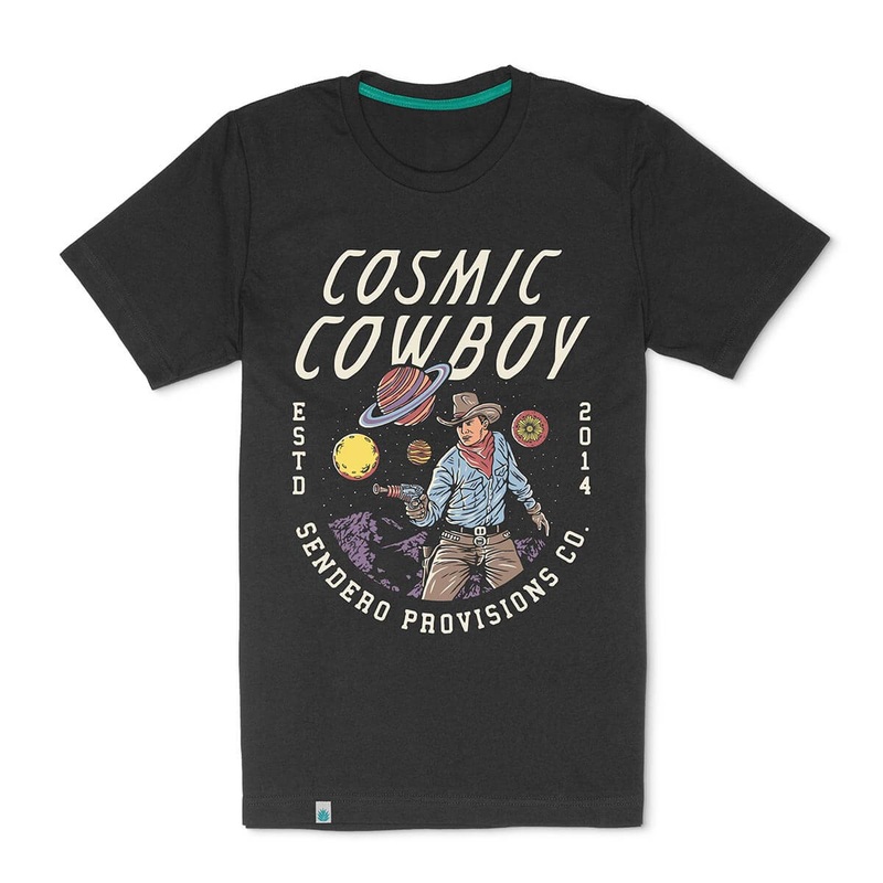 Cosmic Cowboy T-Shirt Vintage Black X-Small