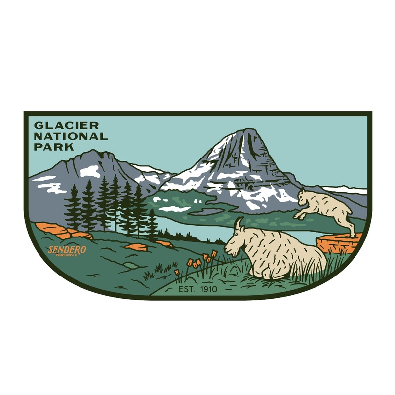 Glacier National Park Sticker