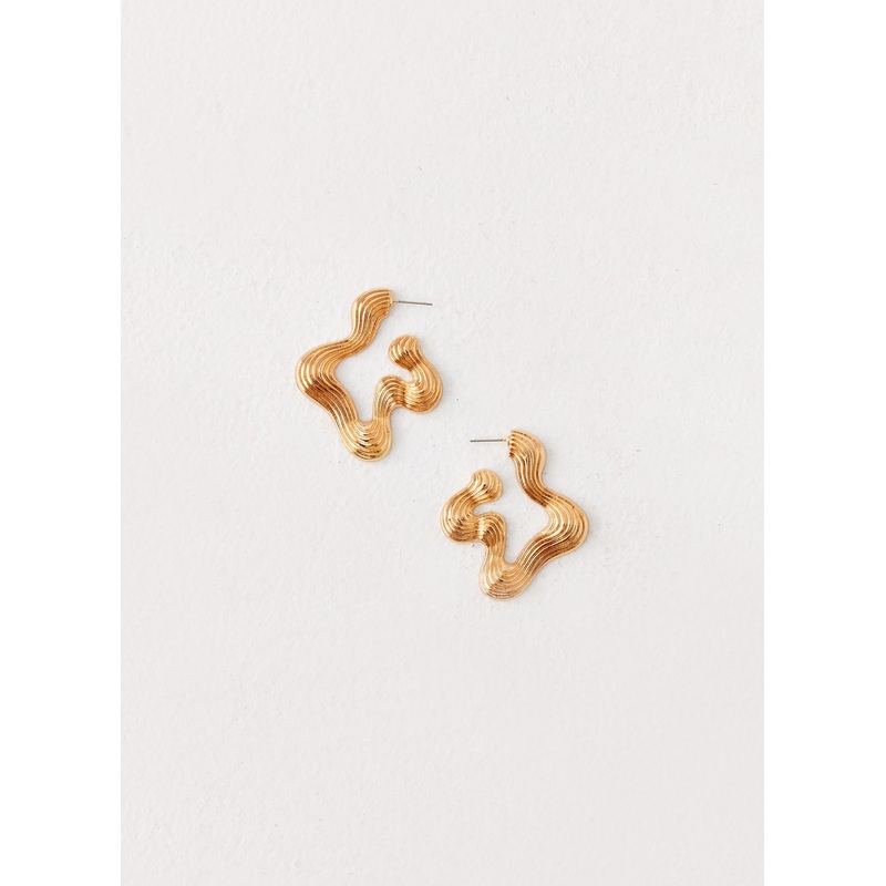 Jacey Earrings – Gold Gold One Size