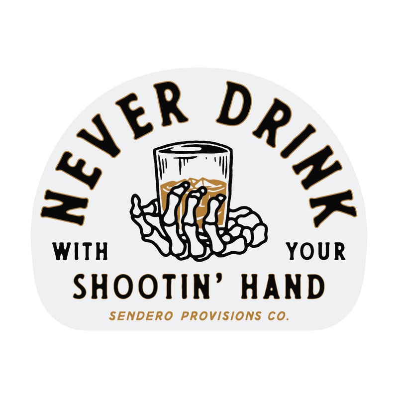 Shootin’ Hand Sticker