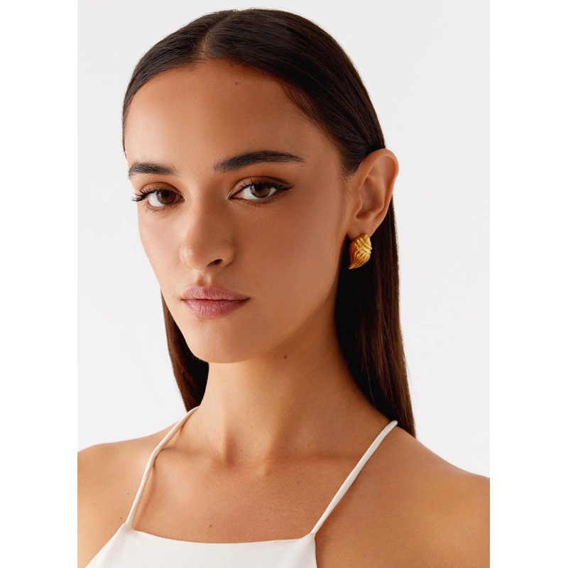 Tamarama Earrings – Gold Gold One Size